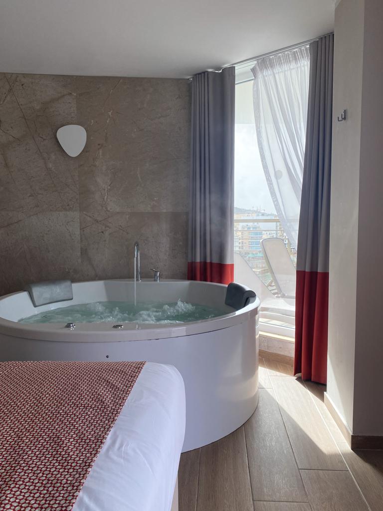 Suite with hot tub